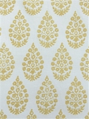 Meera Yellow Paisley Medallion P Kaufmann Fabric